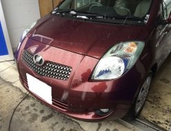 擦れて色落ちしたシレザーシート