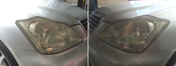 ヘッドライト　曇り取り