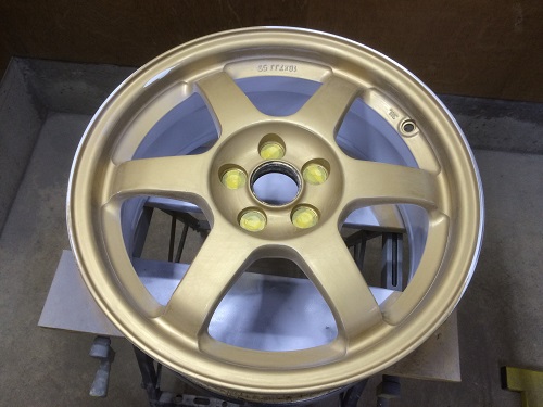 ホイールのカラーチェンジ